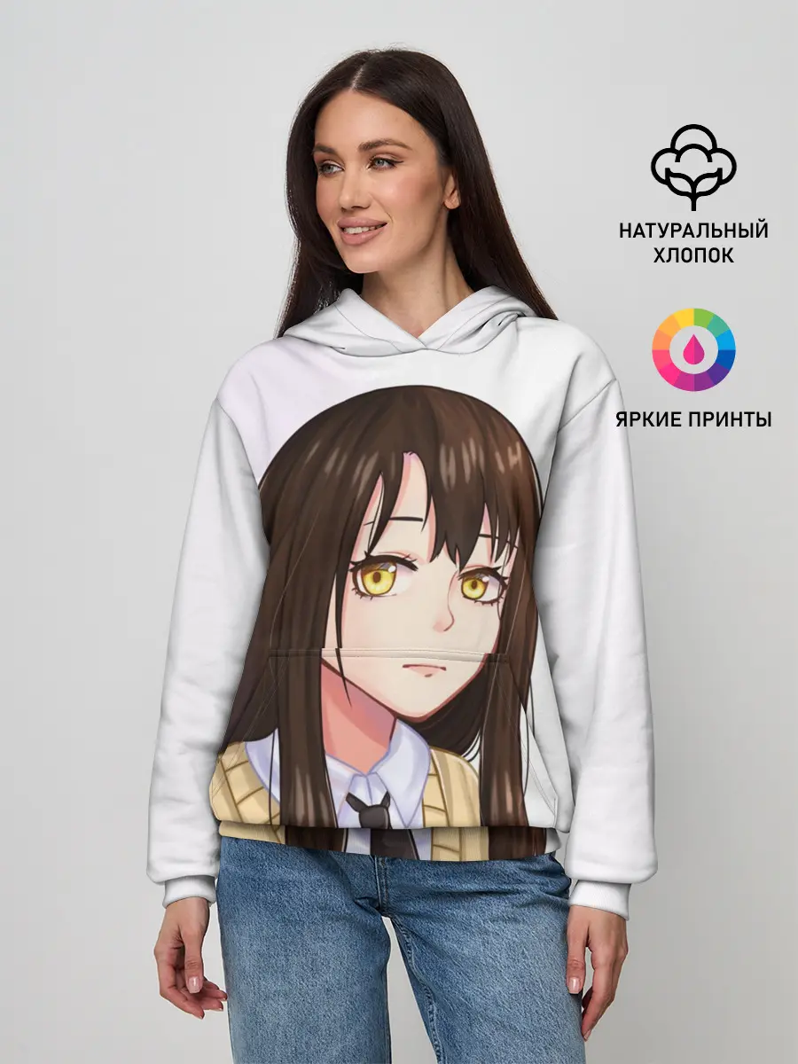 Женское худи / Девочка, которая видит это Мико Ёцуя