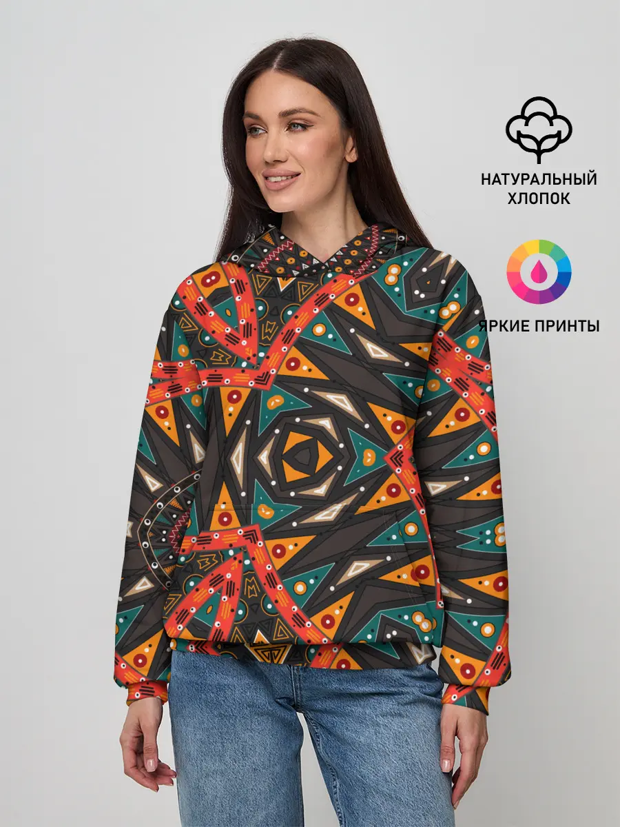 Женское худи / Абстрактный арабский узор