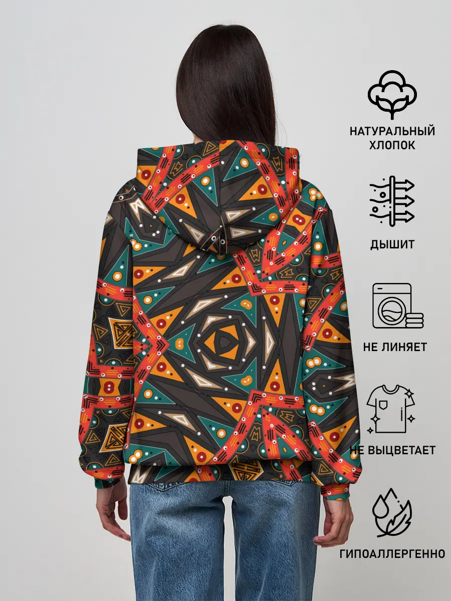 Женское худи / Абстрактный арабский узор