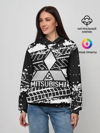 Женское худи / MITSUBISHI СЛЕДЫ ШИН
