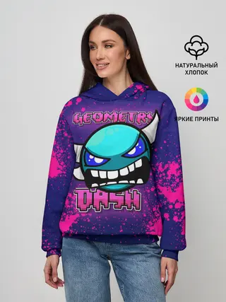 Женское худи / Geometry Dash