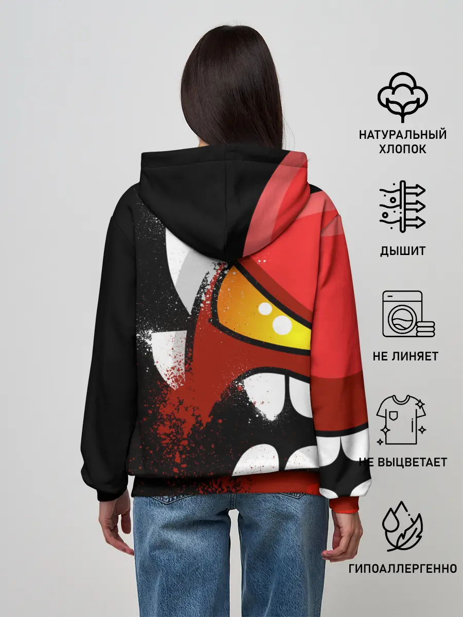 Женское худи / Geometry Dash