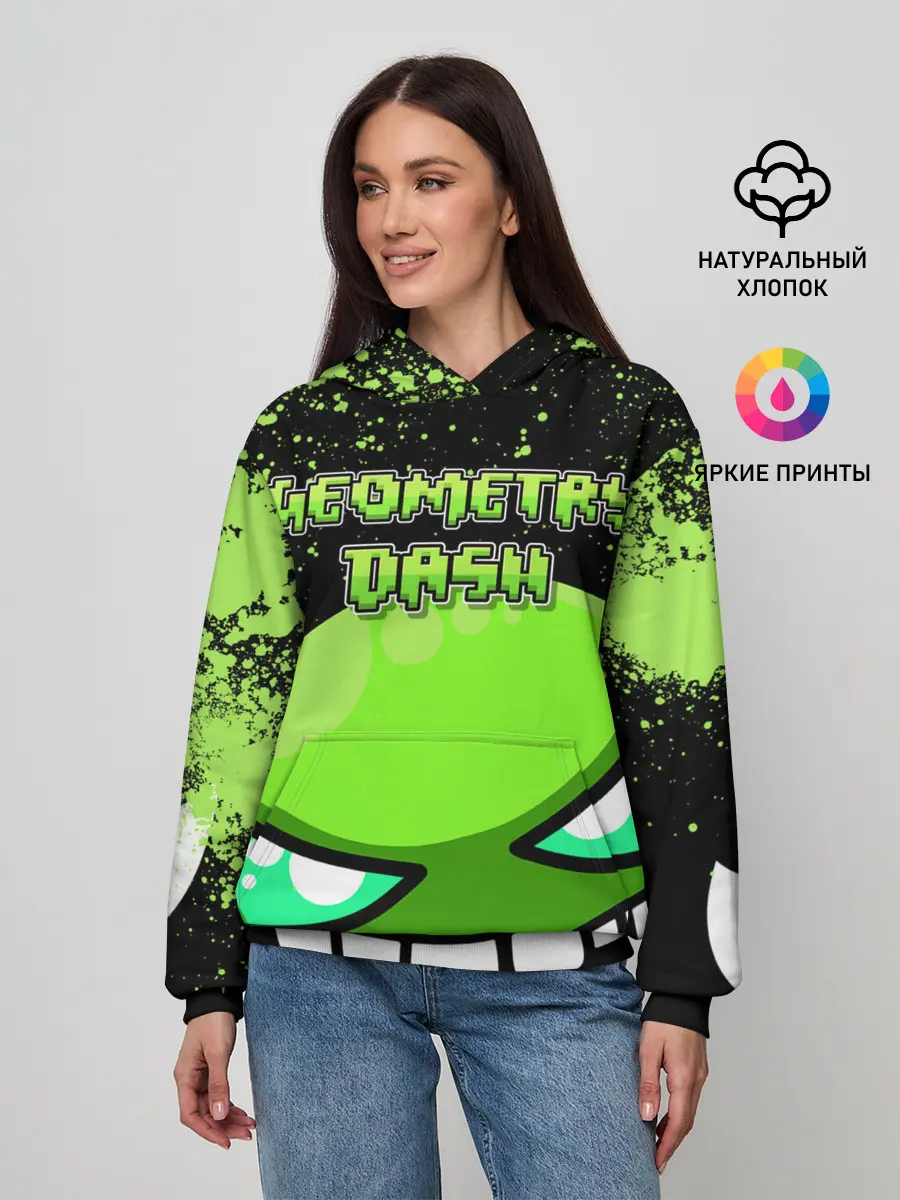 Женское худи / Geometry Dash