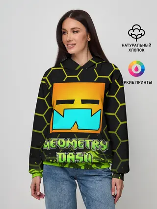 Женское худи / Geometry Dash