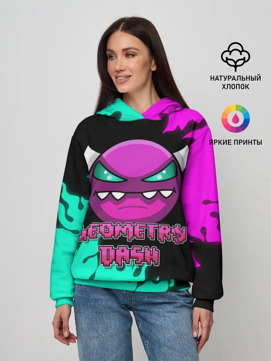 Женское худи / Geometry Dash