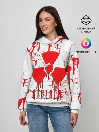 Женское худи / S.T.A.L.K.E.R. БРЫЗГИ КРОВИ