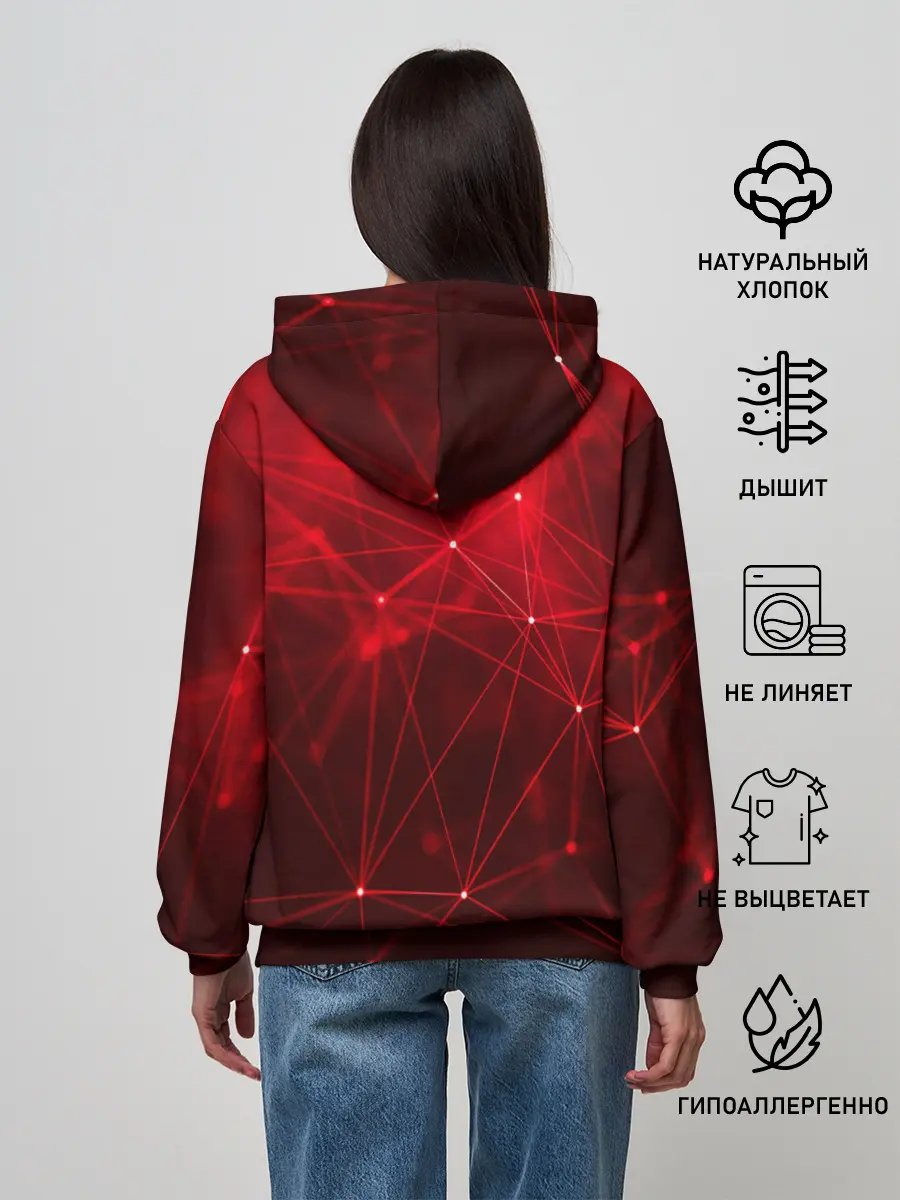 Женское худи / Собака в стиле KISS