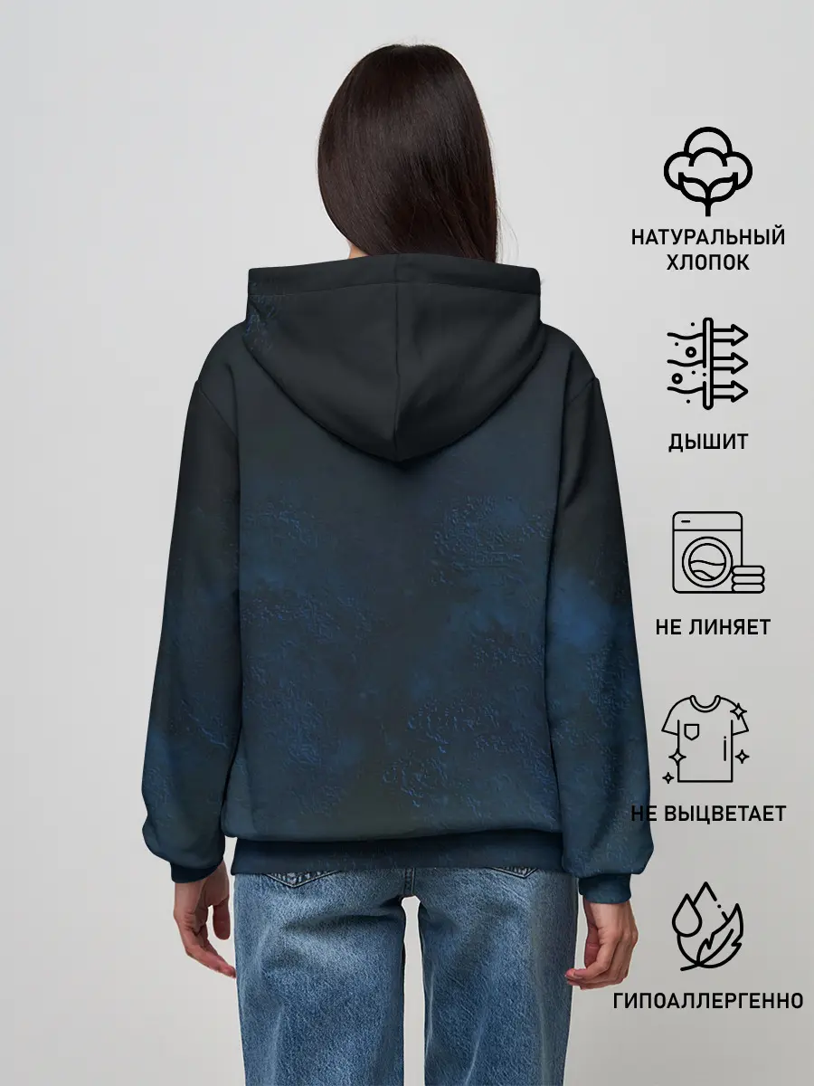 Женское худи / Boris Brejcha Blue