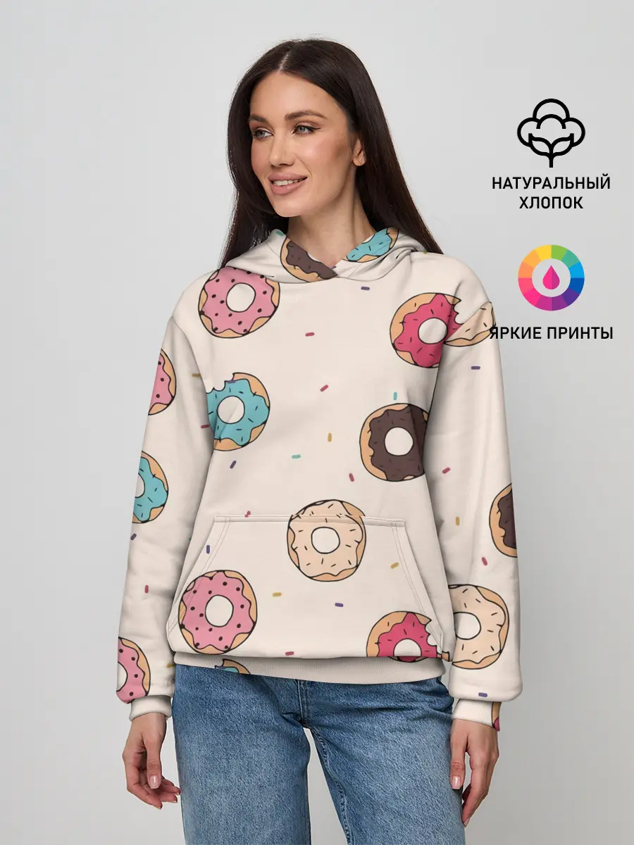 Женское худи / Кусанные пончики