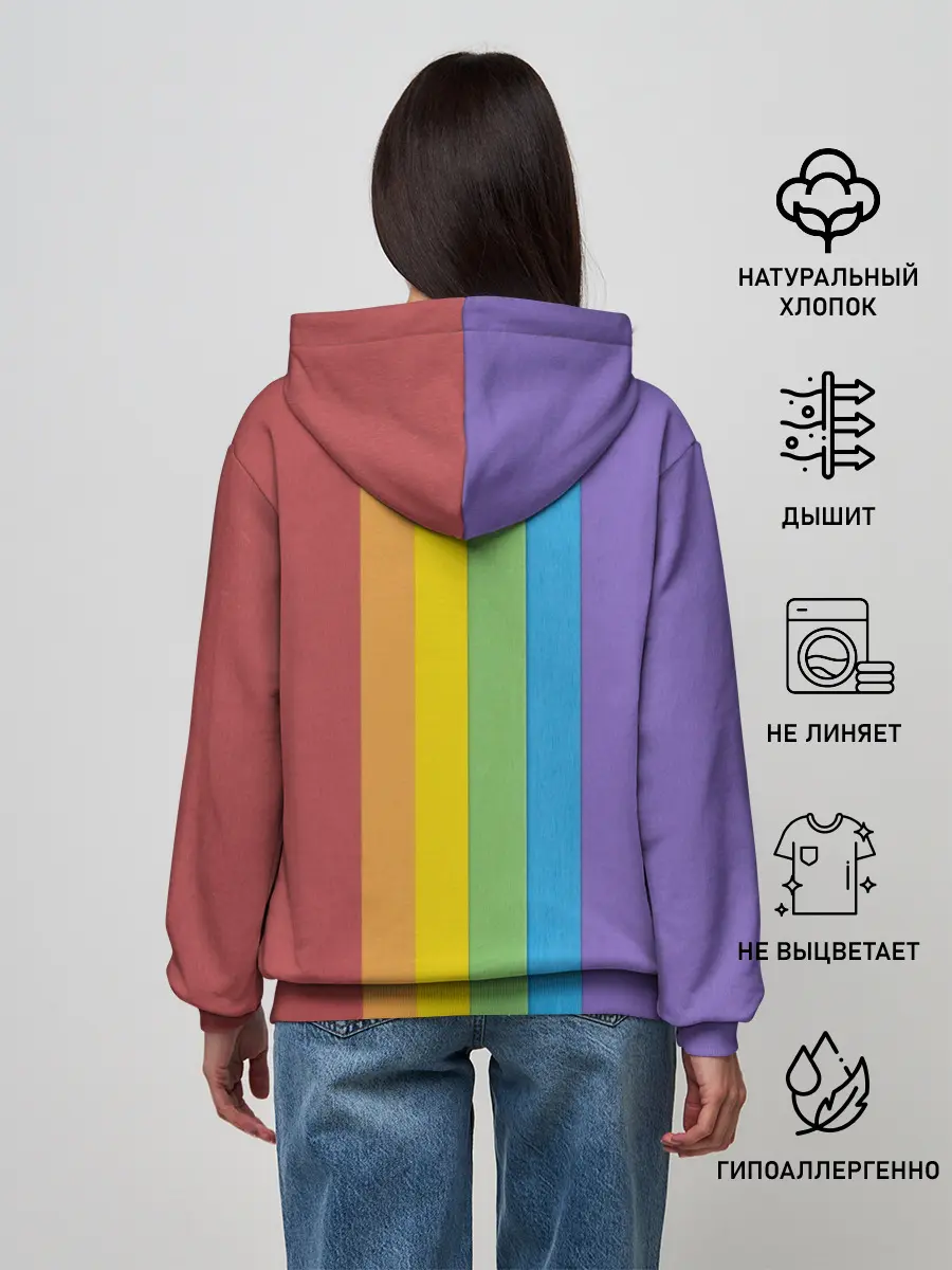 Женское худи / ПОП ИТ ПОЛОСЫ