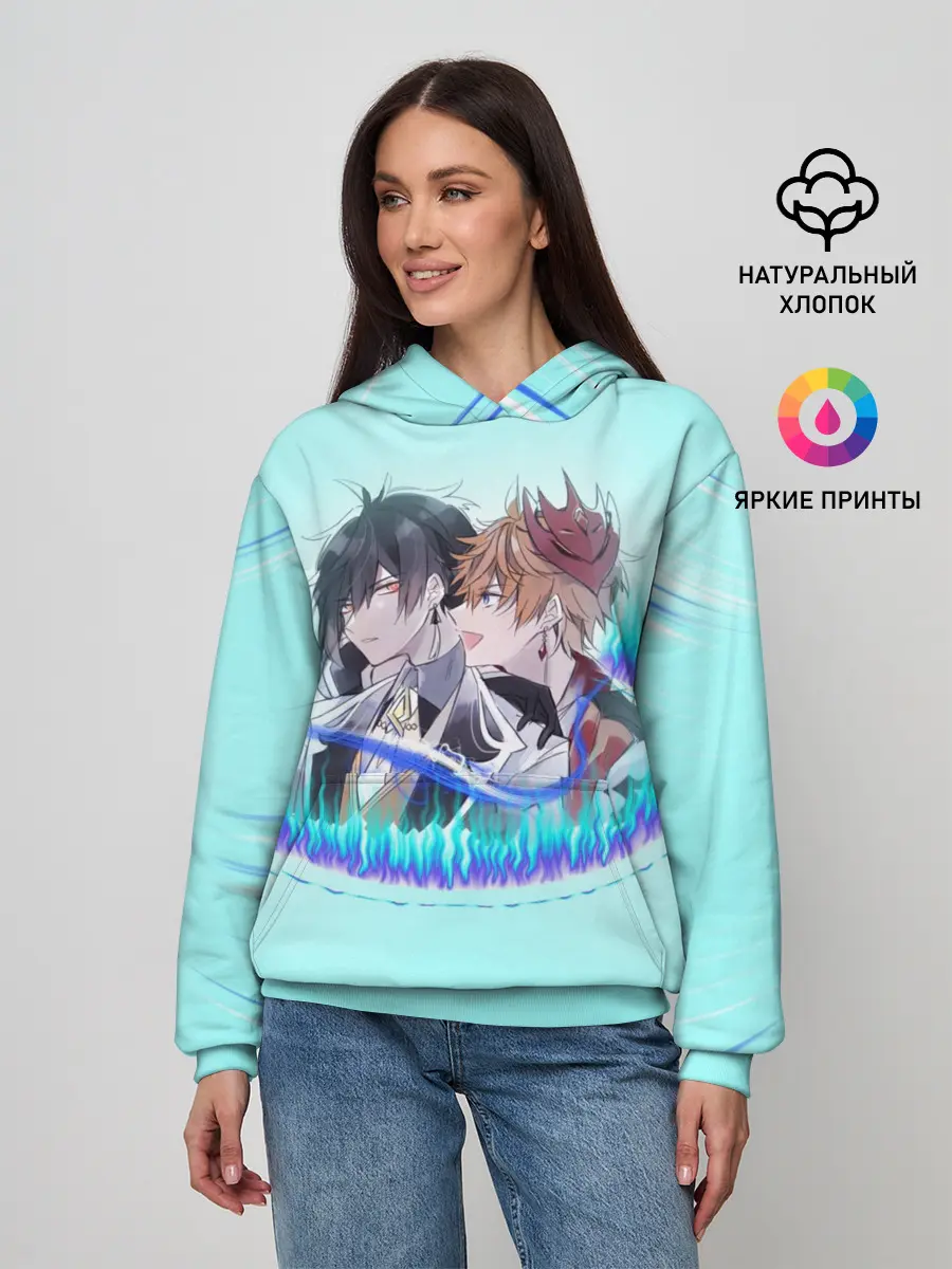 Женское худи / ГЕНШИН ИМПАКТ ТАРТАЛЬЯ ЧИЛИ