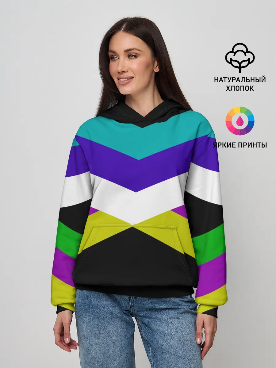 Женское худи / Полосы