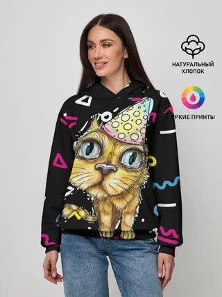 Женское худи / Котик
