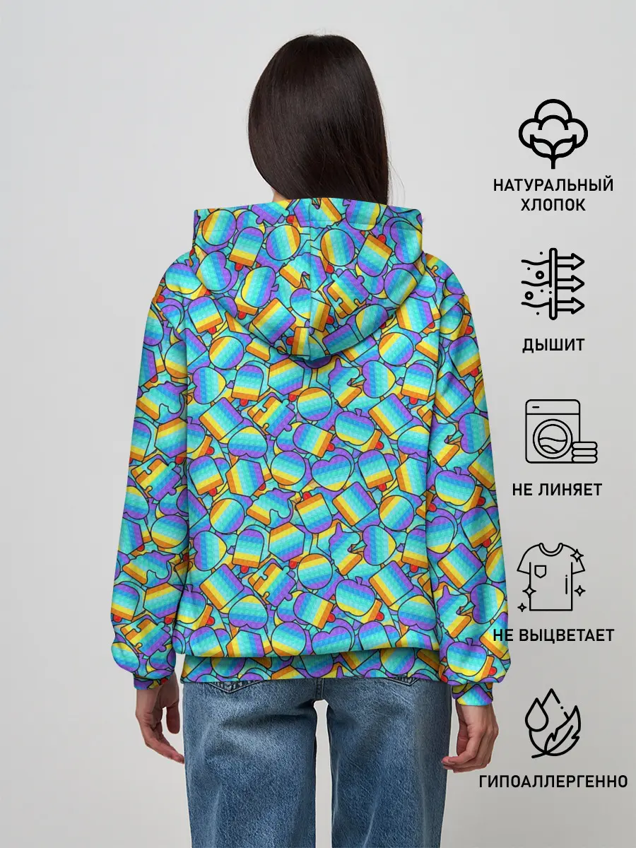 Женское худи / POP IT MIX | ПОП ИТ