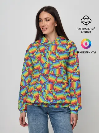 Женское худи / POP IT МИКС | ПОП ИТ