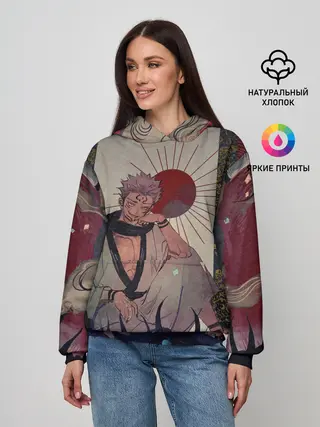 Женское худи / Задумчивый Сукуна