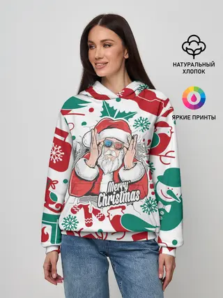 Женское худи / Merry Christmas3D