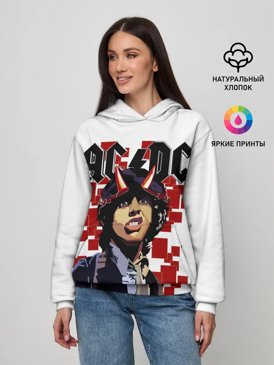 Женское худи / AC/DC Ангус Янг