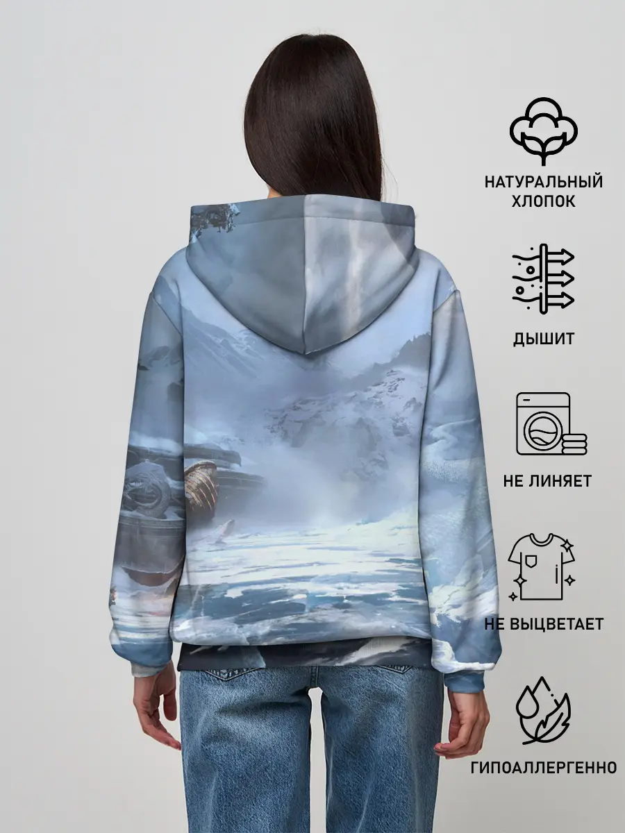 Женское худи / Кратос и Атрей Рагнарек