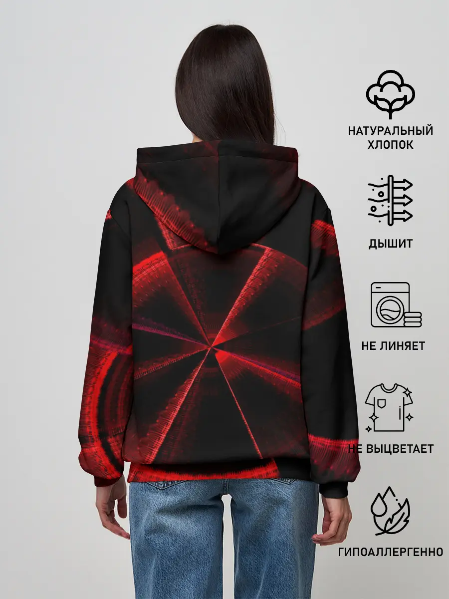 Женское худи / Атомный неон