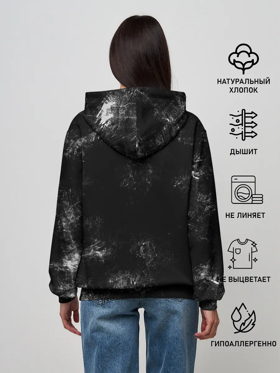 Женское худи / Renault Duster | черный уголь