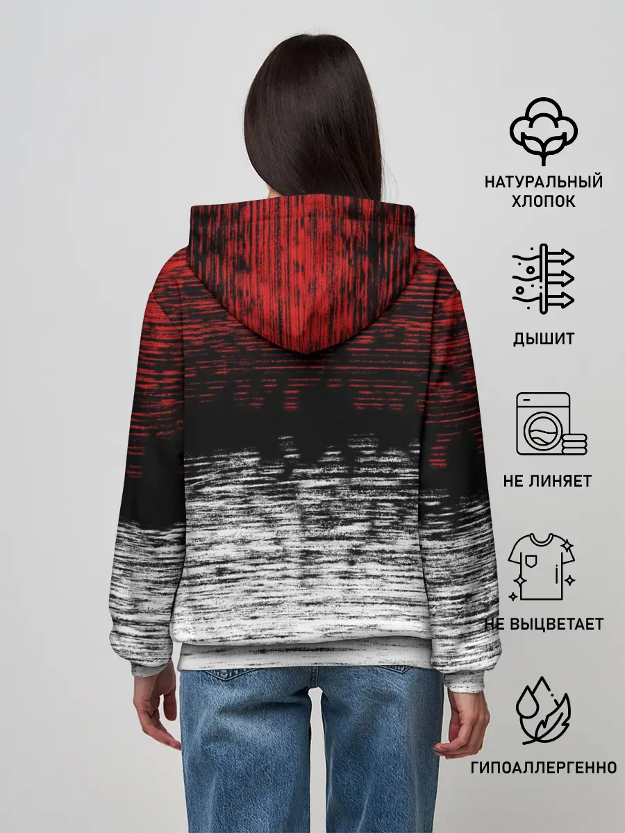 Женское худи / Renault Duster | полосы гранж