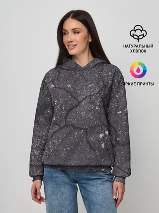 Женское худи / трещина/разлом