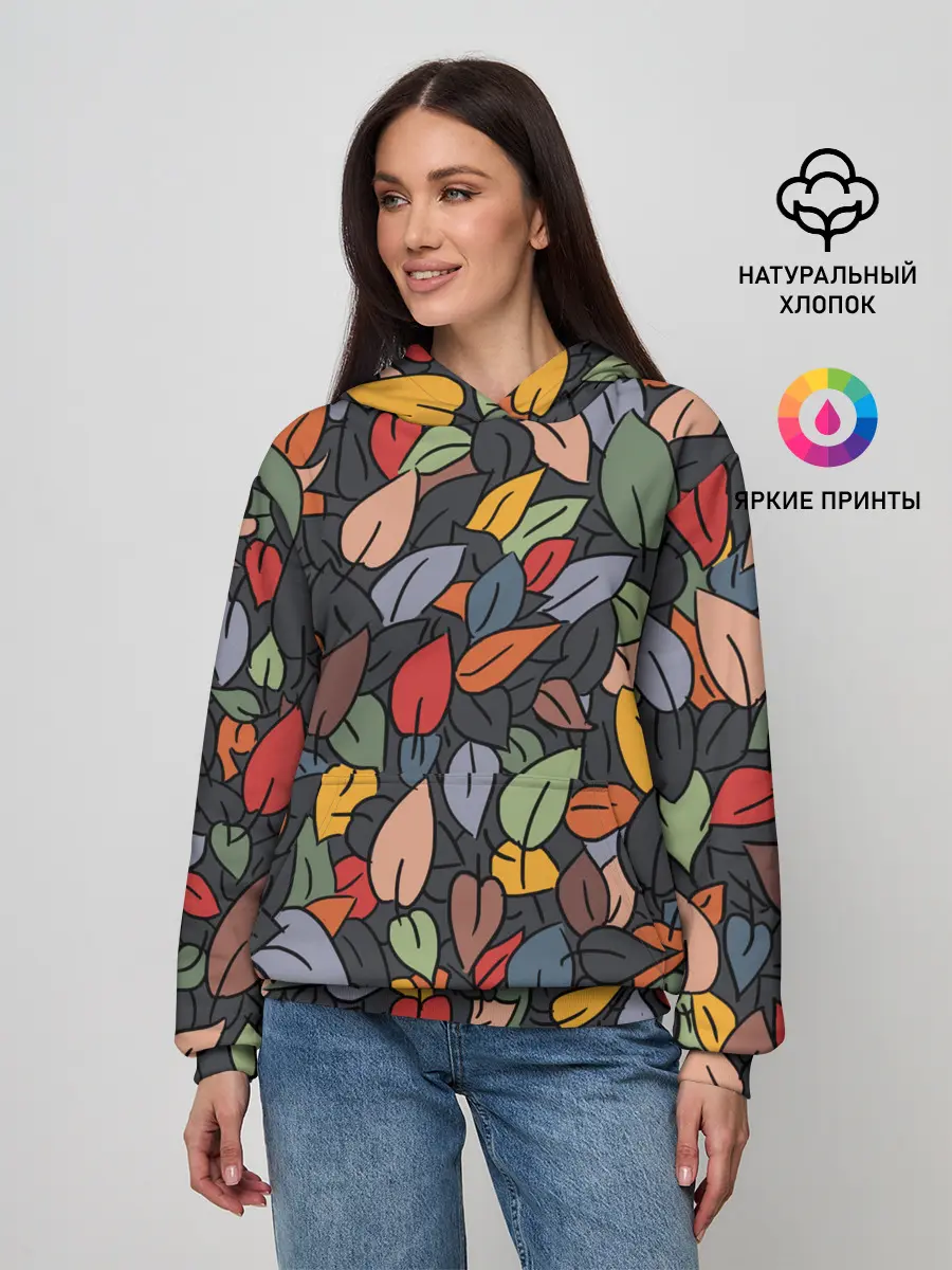 Женское худи / Рисованная Осень