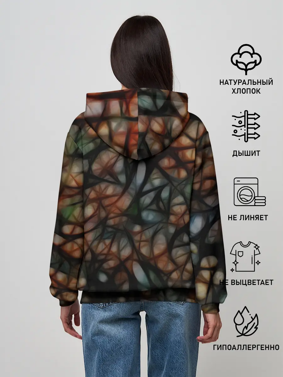 Женское худи / Мраморная паутинка