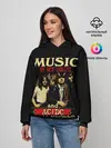 Женское худи / MUSYC IS MY DRUG and AC/DC IS MY DEALER