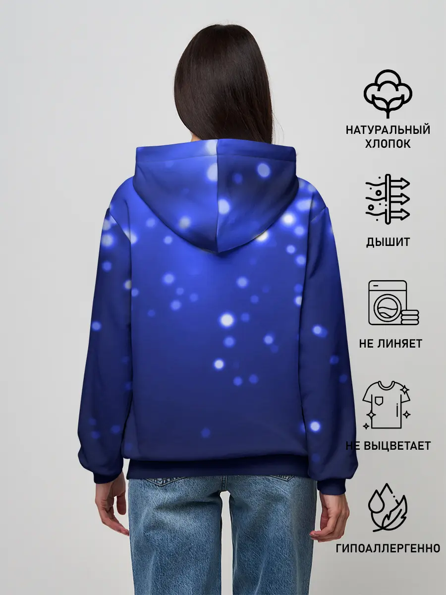 Женское худи / Неоновый тигр