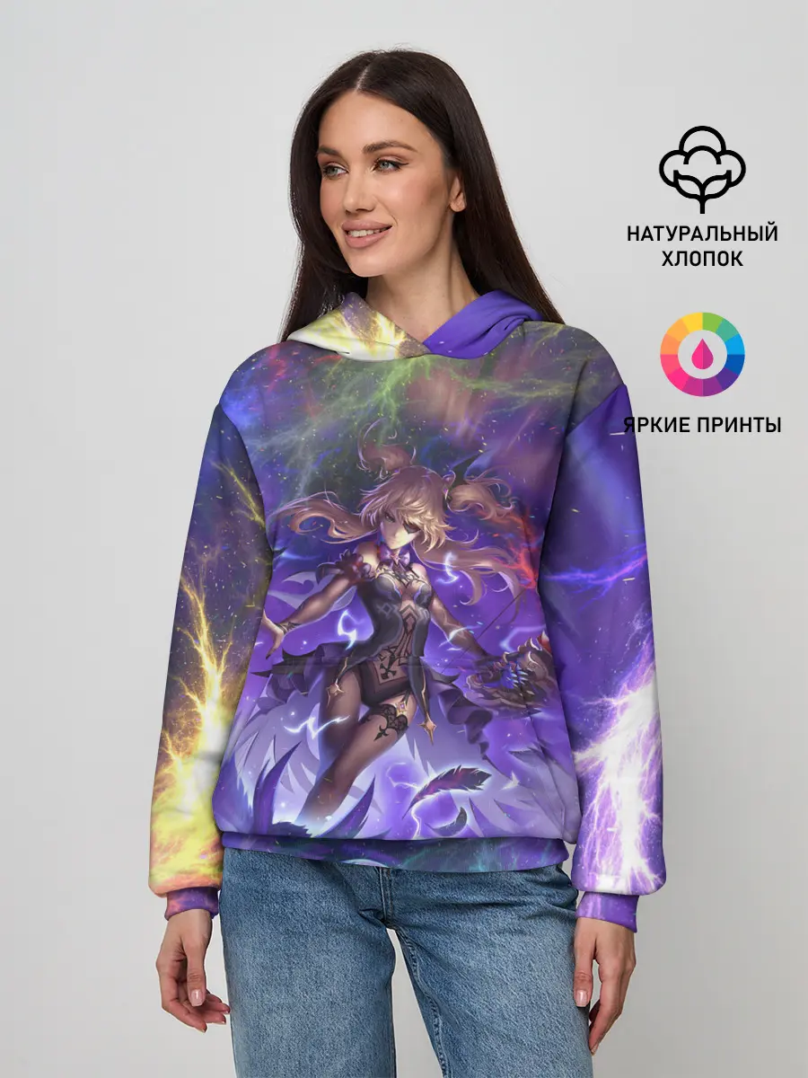 Женское худи / Ифрит | Геншин Импакт