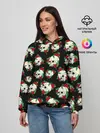 Женское худи / Черепа и розы / Skull and Roses