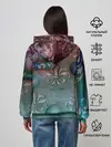Женское худи / Объемная абстракция - Флер-де-лис