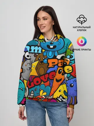 Женское худи / LOVE | PEACE | PARTY