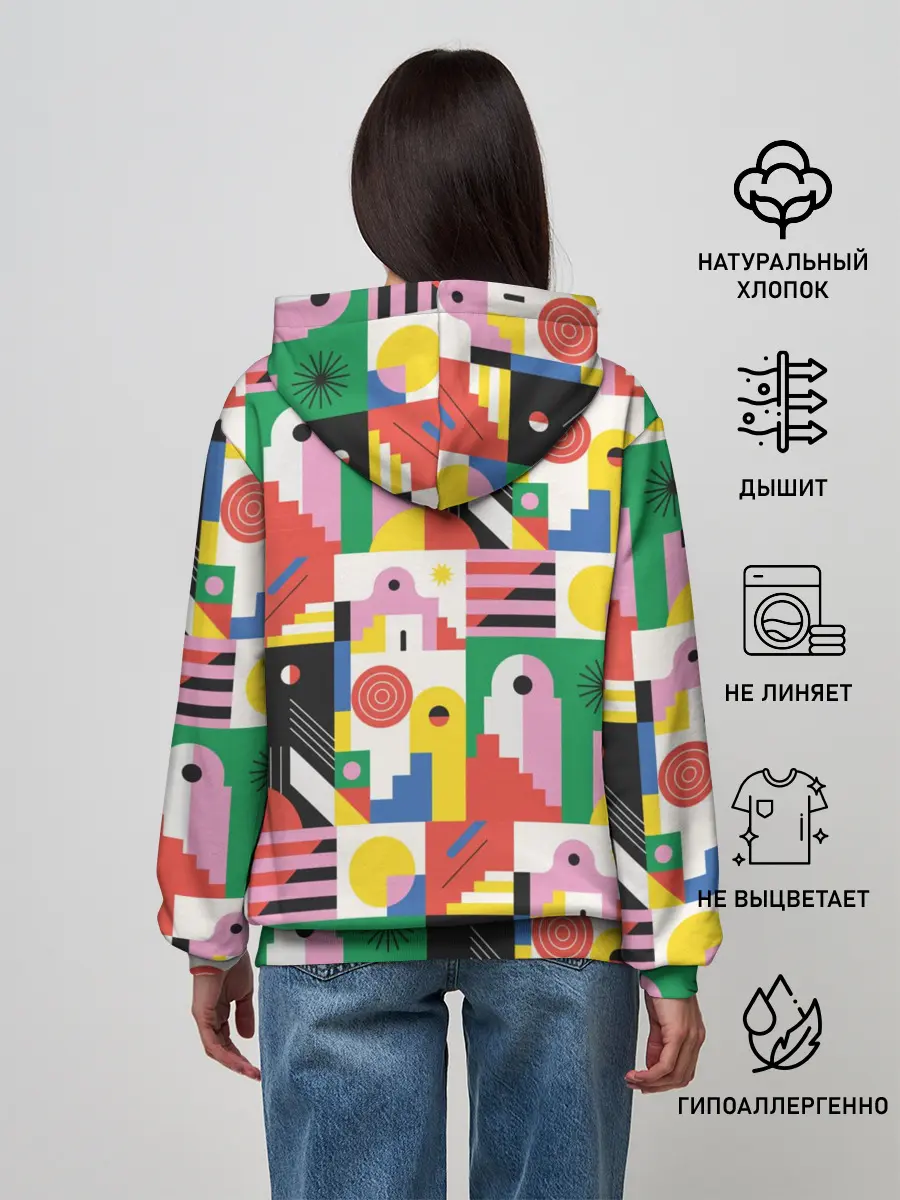 Женское худи / Геометрия города