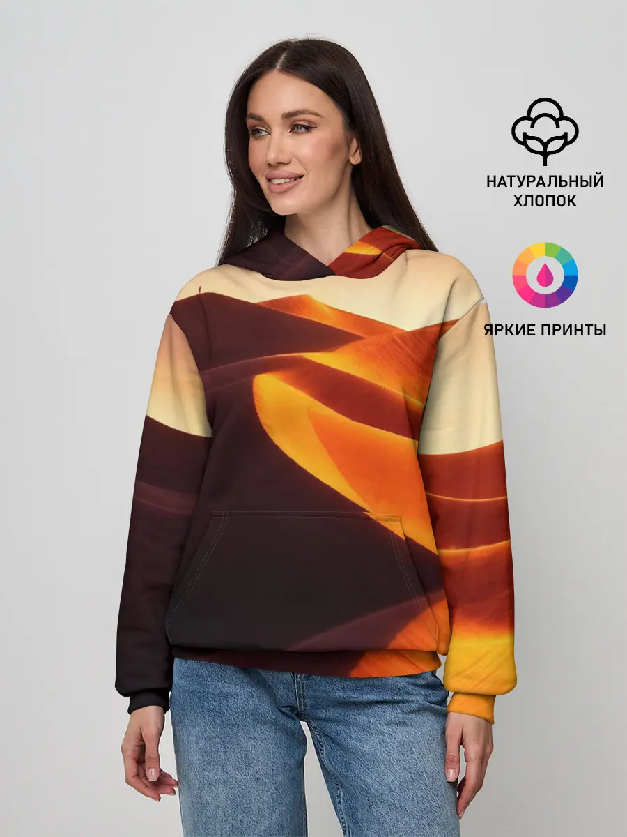 Женское худи / Пустыня дюна барханы