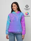 Женское худи / Цветочный Градиент