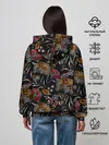 Женское худи / Цветочный модный узор