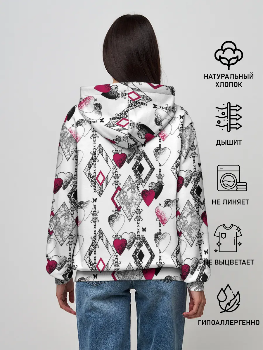 Женское худи / Абстрактный современный узор