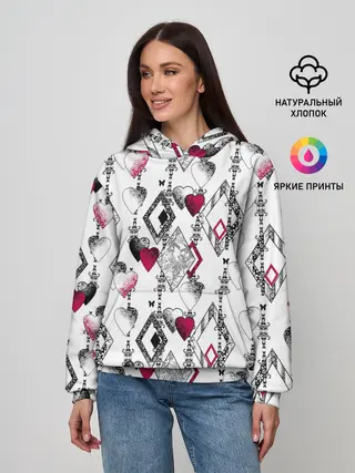 Женское худи / Абстрактный современный узор