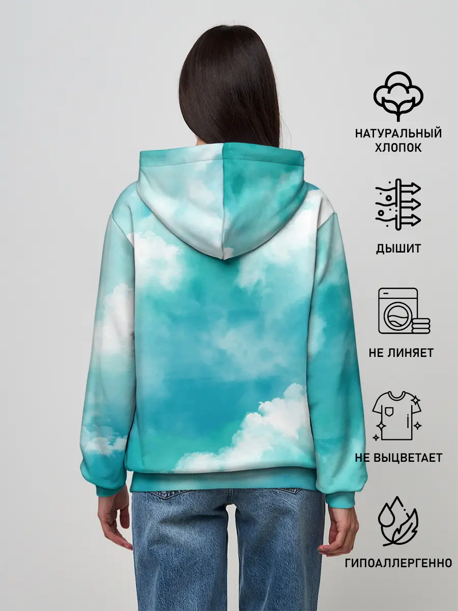 Женское худи / Голубое Небо | Blue Sky