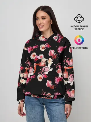 Женское худи / беспорядочный лак