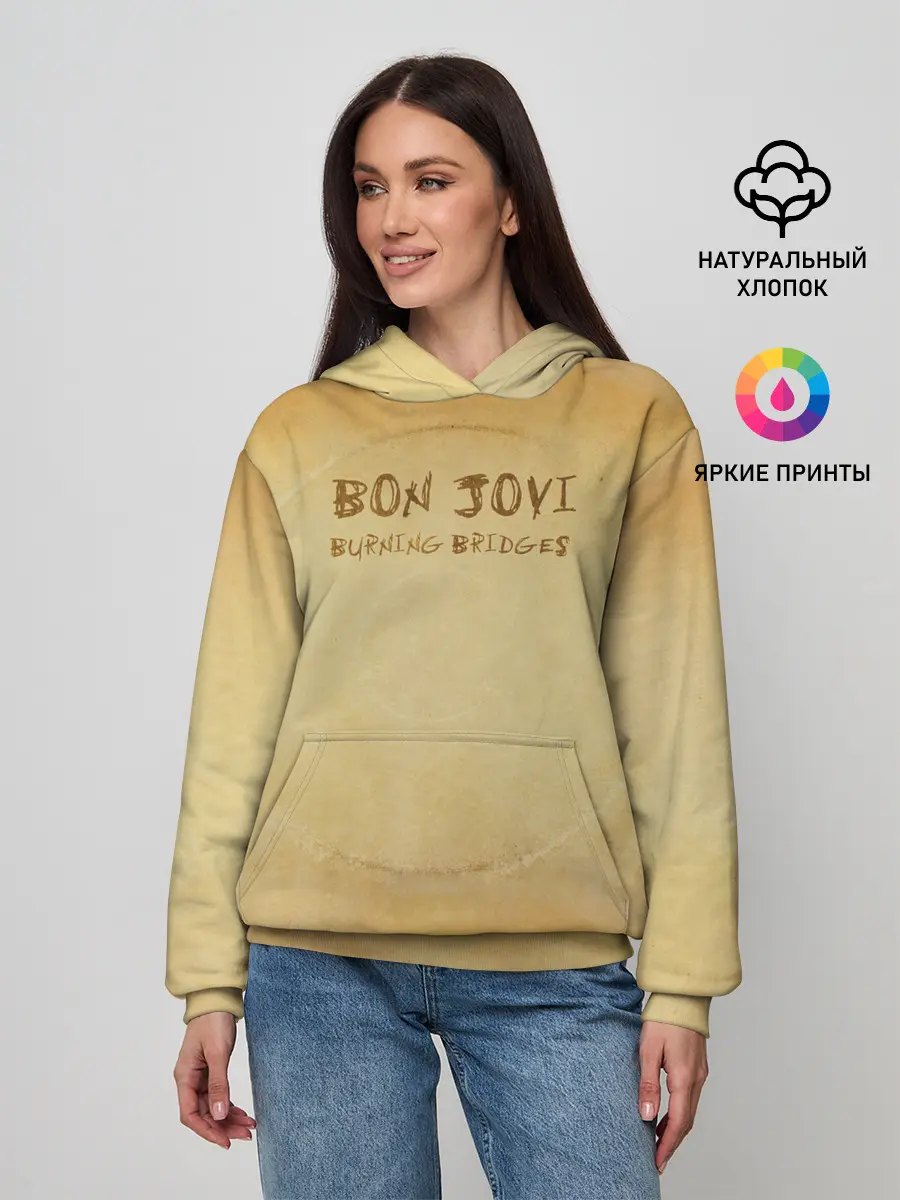 Женское худи / Burning Bridges - Bon Jovi