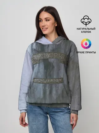 Женское худи / New Jersey - Bon Jovi
