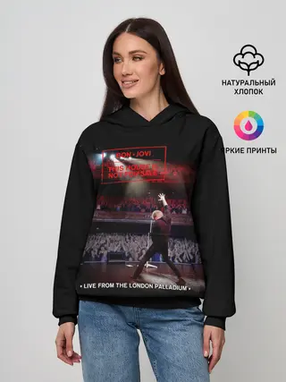 Женское худи / This House Is Not for Sale - Bon Jovi