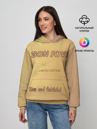 Женское худи / Live and Faithful - Bon Jovi