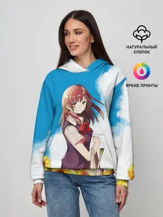 Женское худи / Саю и Подсолнухи