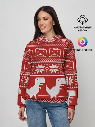 Женское худи / Новогодний гугл