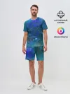 Мужской костюм с шортами / Космическое облако
